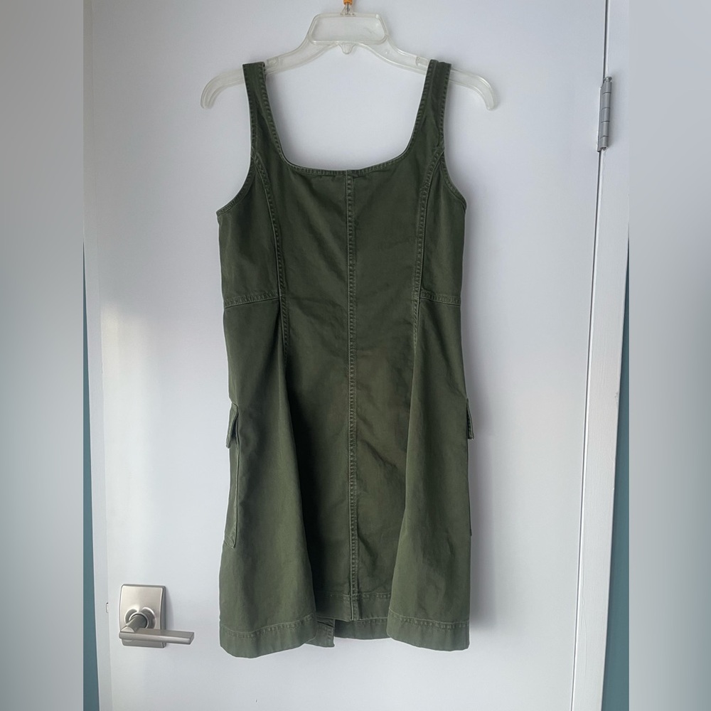 Gap Utility Button Mini Dress - image 3
